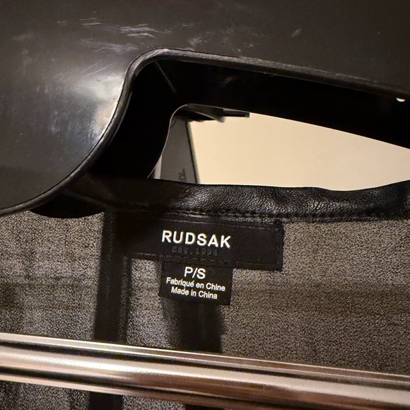 RUDSAK Black Sheer Ruffle Blouse - Picture 2 of 4